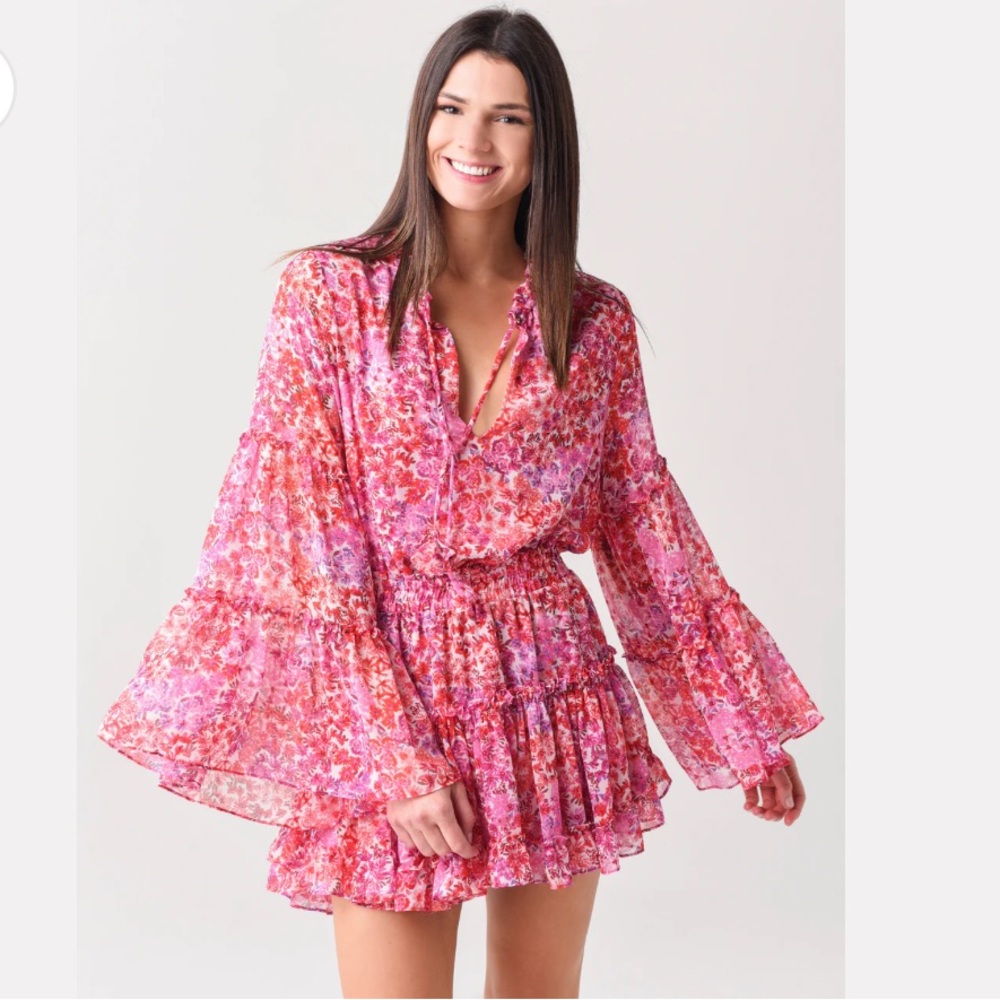 MISA Los Angeles Floral Dress Size S
